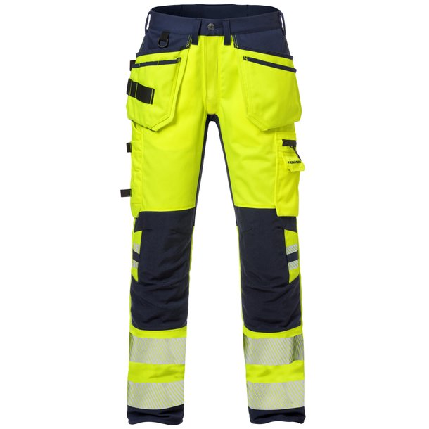 HI VIS HNDVRKER STRETCH BUKSER KL.2 2707