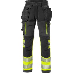 HI VIS HNDVRKER STRETCH BUKSER KL.1