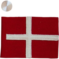 Dansk Flag Rustfrit stl