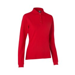Langrmet poloshirt | stretch Dame