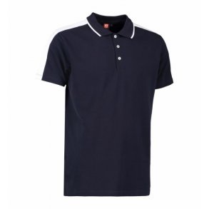 Poloshirt m/ kontrastbnd