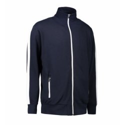 Cardigan kontraststrib