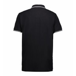Stretch contrast poloshirt