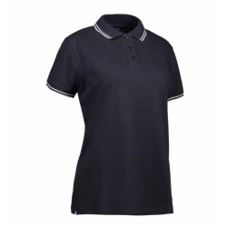 Stretch contrast poloshirt