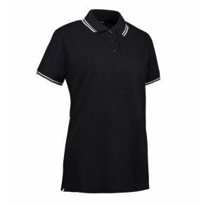 Stretch contrast poloshirt