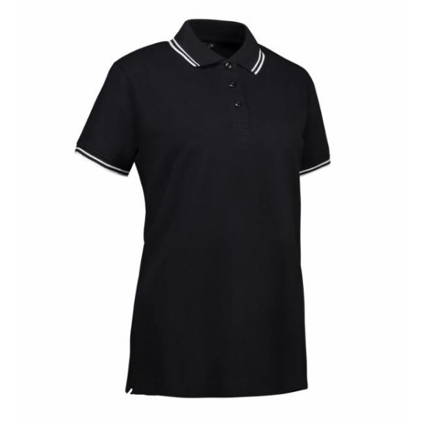Stretch contrast poloshirt