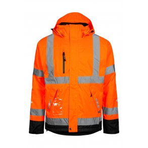 ndbar Hi-Vis vinterregnjakke