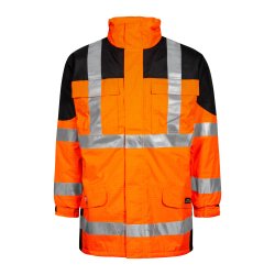 Hi-Vis brandhmmende vinterregnjakke  
