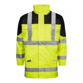 Hi-Vis brandhmmende vinterregnjakke  