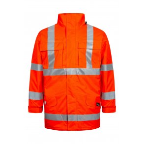Hi-Vis Brandhmmende Vinterregnjakke  