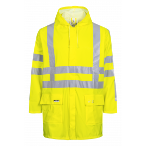 Hi-Vis Regnjakke i PU kvalitet