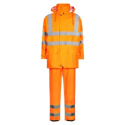 Hi-Vis Regnst med jakke og bukser