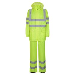 Hi-Vis Regnst med jakke og bukser