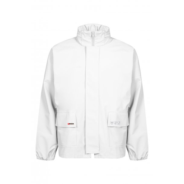 Regnjakke i kraftig PU kvalitet