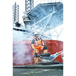 Hi-Vis brandhmmende vinterregnjakke  