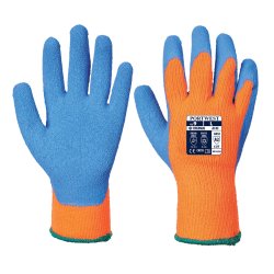 A145 - Cold Grip Handske Orange/Bl
