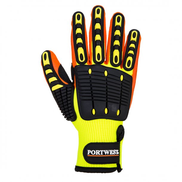 A721 - Slagfast grip handske Gul/Orange