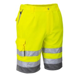 Hi-vis poly-bomuld short