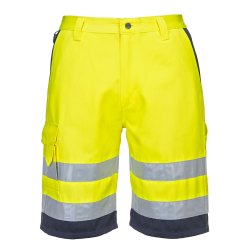Hi-vis poly-bomuld short