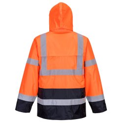 Hi-Vis Klassisk Kontrast Regn Jakke