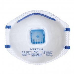 FFP2 Filtermaske med Ventil Hvid