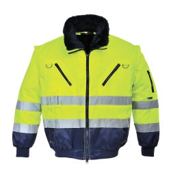 Hi-Vis 3-i-1 Pilotjakke