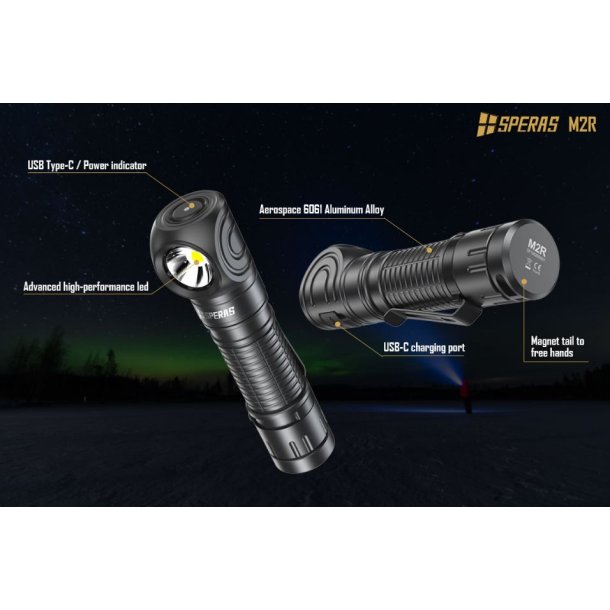 SPERAS M2R Lygte
