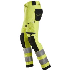 AllroundWork, High-Vis stretch buks uden hylsterlommer, klasse 2