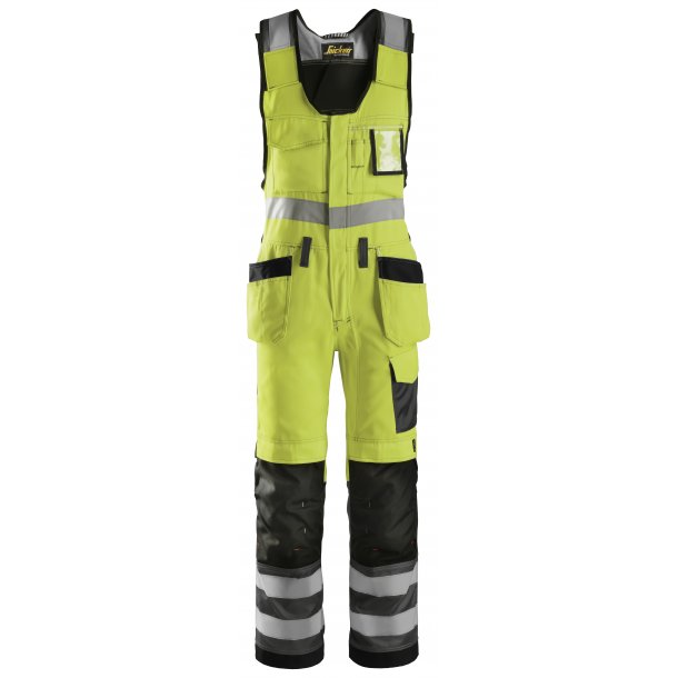 High-Vis helbuks med hylsterlommer, klasse 2 96 - Liv 88 (35") Hjde (158-170) Helbukser High Vis Yellow / Muted Black (6674)