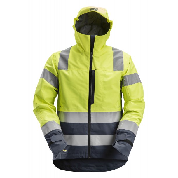 AllroundWork, High-Vis vandtt skaljakke, klasse 3