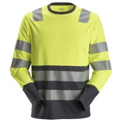 AllroundWork, High-Vis langrmet T-shirt, klasse 2