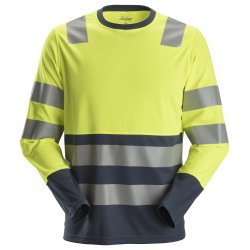 AllroundWork, High-Vis langrmet T-shirt, klasse 2