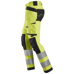 AllroundWork, High-Vis stretch buks med hylsterlommer, klasse 2