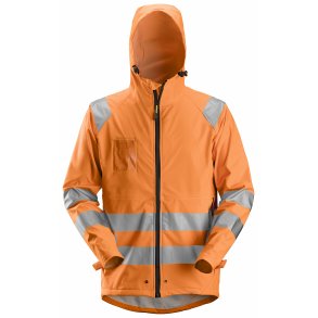High-Vis PU regnjakke, klasse 3