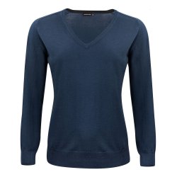 Merino Pullover med v-hals Dame