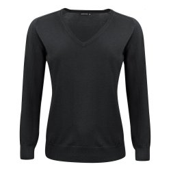Merino Pullover med v-hals Dame