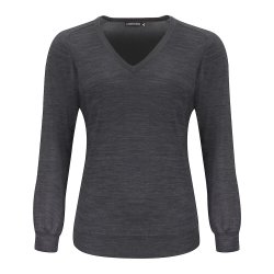 Merino Pullover med v-hals Dame