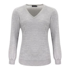 Merino Pullover med v-hals Dame