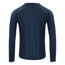 Merino Pullover med rund hals Herre