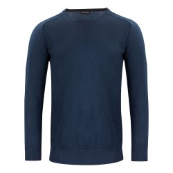 Merino Pullover med rund hals Herre