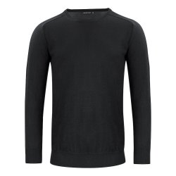 Merino Pullover med rund hals Herre
