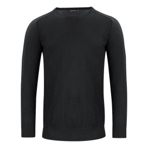 Merino Pullover med rund hals Herre