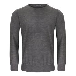 Merino Pullover med rund hals Herre