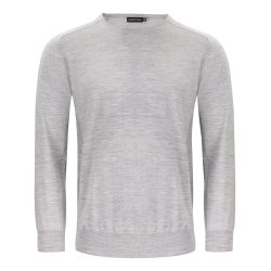 Merino Pullover med rund hals Herre