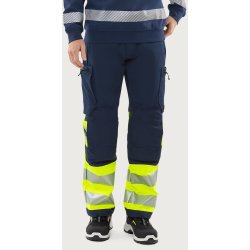 High-Vis Stretchbuks Kl. 1, navy/gul*