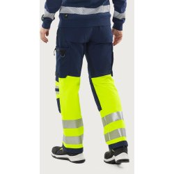 High-Vis Stretchbuks Kl. 1, navy/gul*
