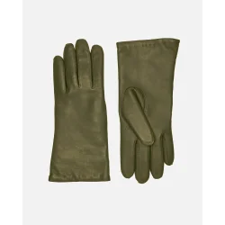 Skindhandske med varmt Strikfoer