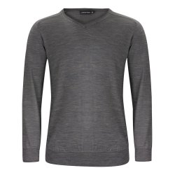 Merino Pullover med v-hals Herre