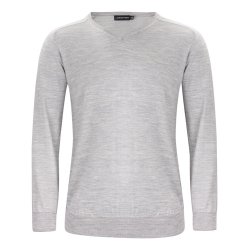 Merino Pullover med v-hals Herre