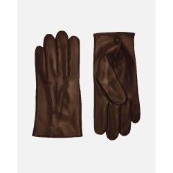 Skindhandske med strikfor